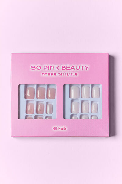 SO PINK BEAUTY Press On Nails 2 Packs Trendsi