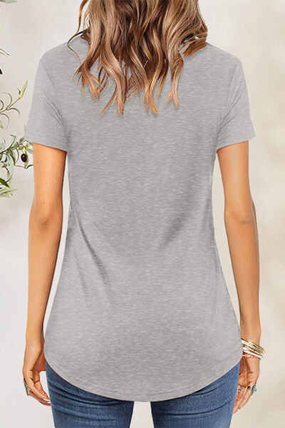 Blue Zone Planet | Crisscross Short Sleeve T-Shirt BLUE ZONE PLANET