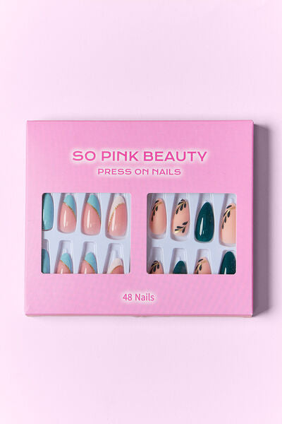 SO PINK BEAUTY Press On Nails 2 Packs Trendsi