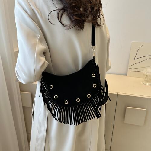 Fringe Detail Crossbody Bag BLUE ZONE PLANET