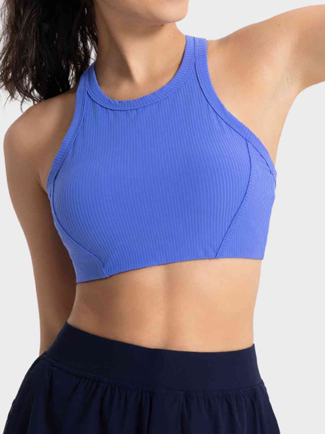 Wide Strap Cropped Sport Tank BLUE ZONE PLANET