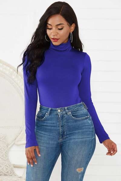Blue Zone Planet | Turtleneck Long Sleeve Bodysuit BLUE ZONE PLANET