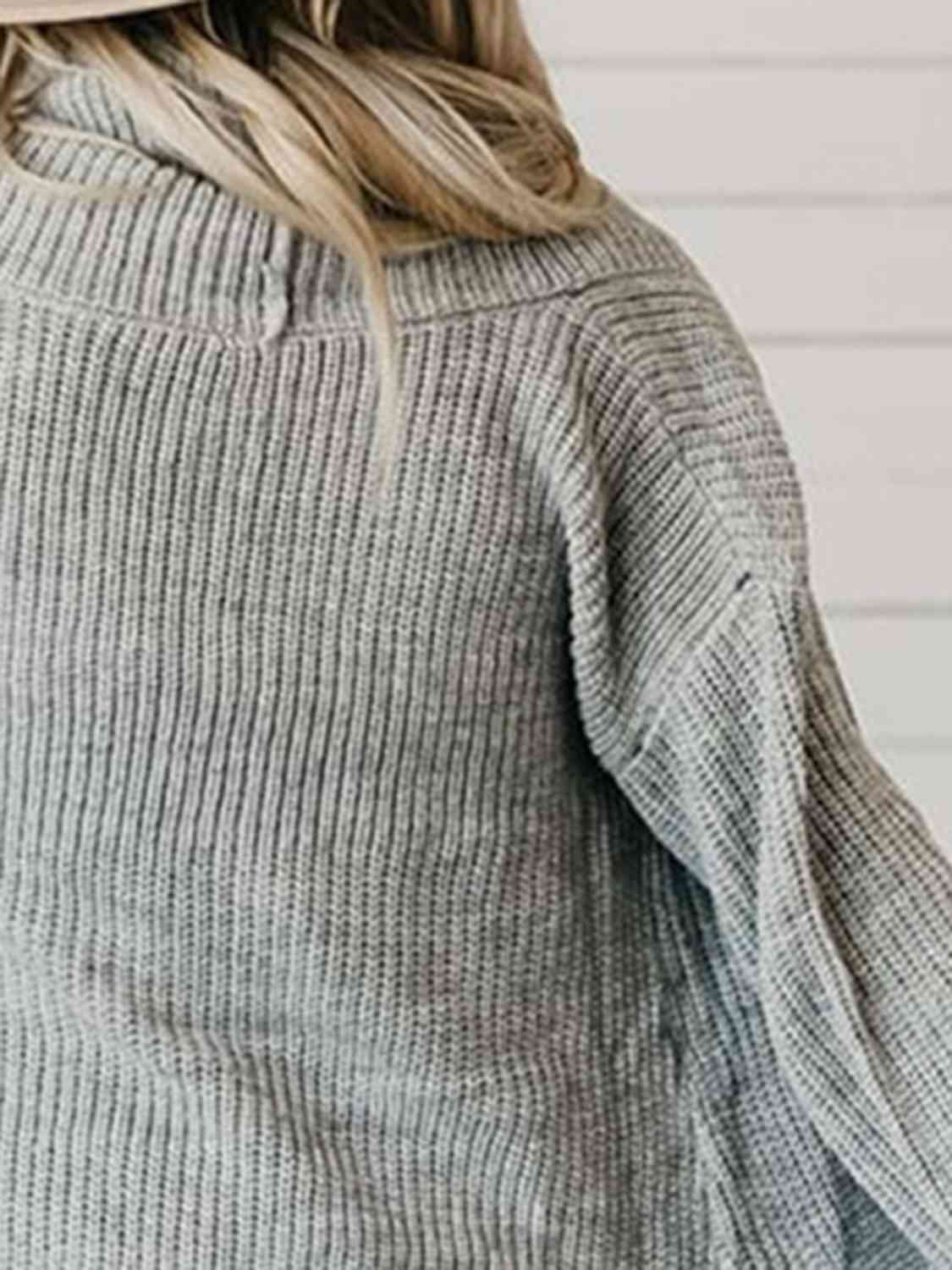 High-Low Open Front Cardigan with Pockets BLUE ZONE PLANET