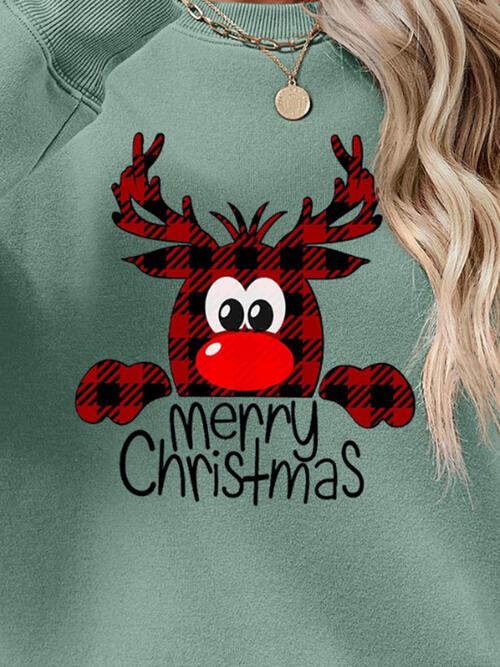 MERRY CHRISTMAS Graphic Sweatshirt BLUE ZONE PLANET