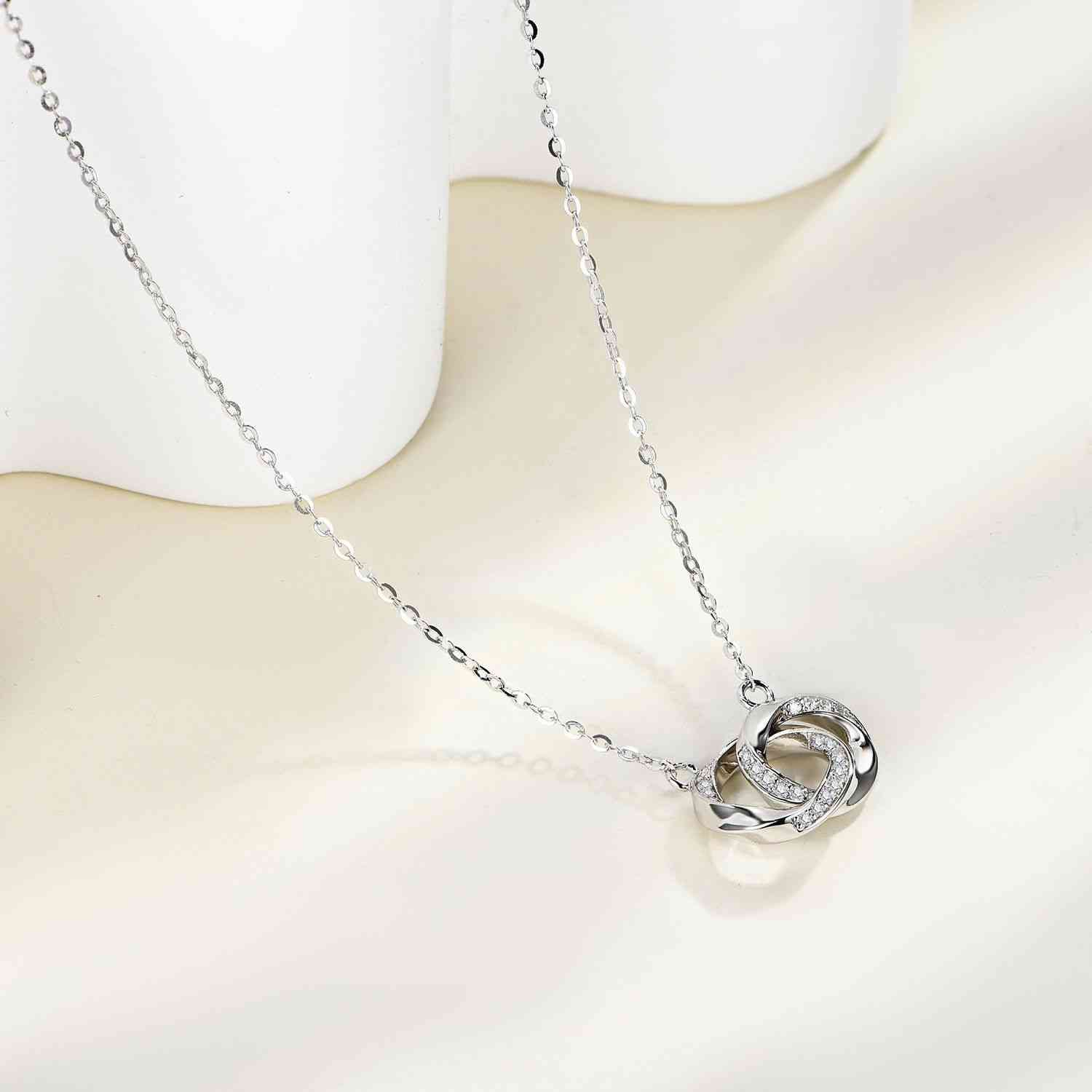 Moissanite 925 Sterling Silver Necklace BLUE ZONE PLANET