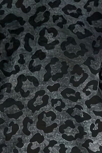 Blue Zone Planet | Leopard V-Neck Long Sleeve T-Shirt BLUE ZONE PLANET