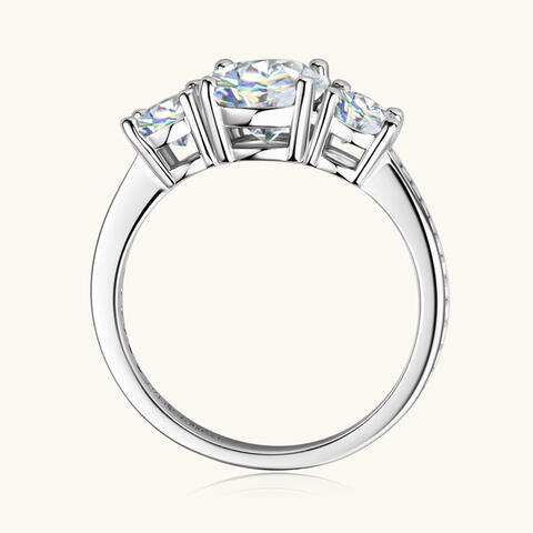 3 Carat Moissanite 925 Sterling Silver Ring BLUE ZONE PLANET