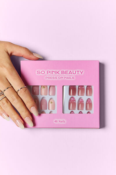 SO PINK BEAUTY Press On Nails 2 Packs Trendsi