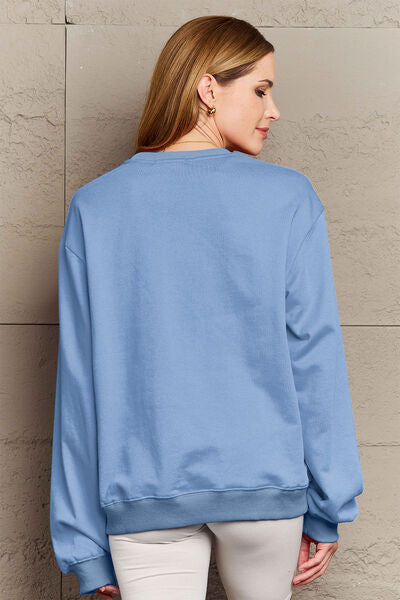 Blue Zone Planet | Simply Love Full Size 2024 Round Neck Dropped Shoulder Sweatshirt BLUE ZONE PLANET