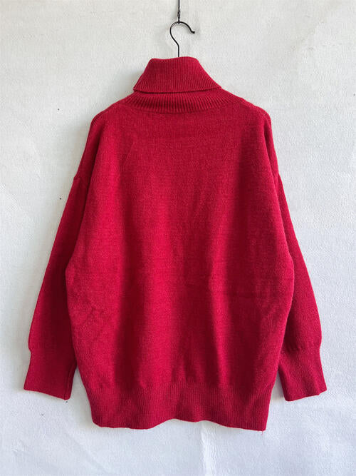 Blue Zone Planet | Turtleneck Long Sleeve Sweater BLUE ZONE PLANET