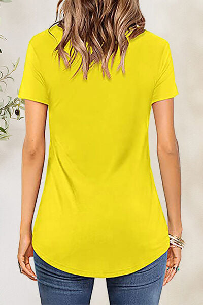 Blue Zone Planet | Crisscross Short Sleeve T-Shirt BLUE ZONE PLANET
