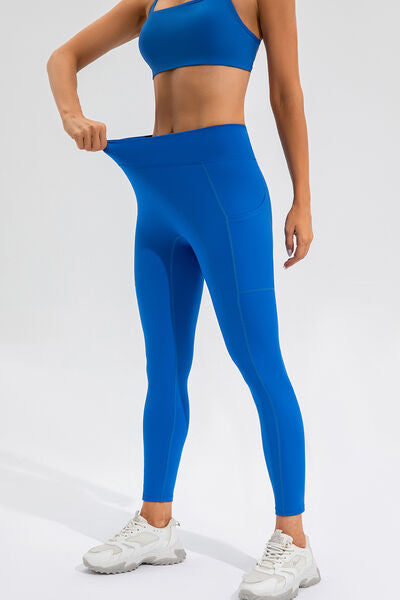 Blue Zone Planet | High Waist Active Leggings with Pockets BLUE ZONE PLANET