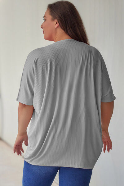 Blue Zone Planet | Plus Size Ribbed Cocoon Cover Up BLUE ZONE PLANET