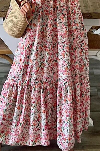 Smocked Floral Spaghetti Strap Dress BLUE ZONE PLANET