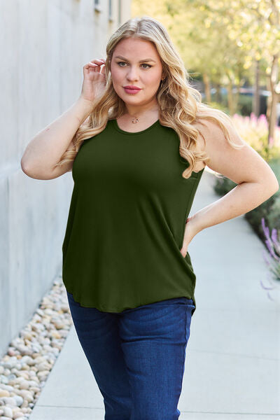 Blue Zone Planet | Basic Bae Full Size Round Neck Tank BLUE ZONE PLANET