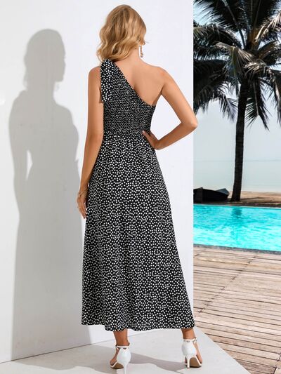 Blue Zone Planet | Printed Single Shoulder Midi Dress BLUE ZONE PLANET