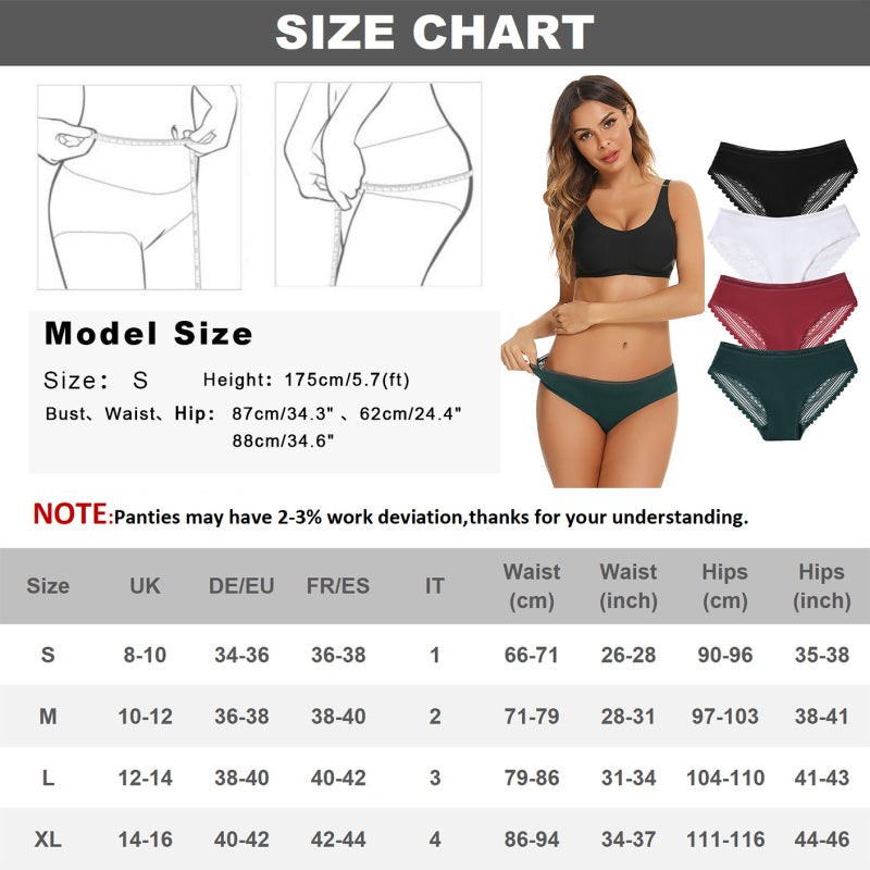 Blue Zone Planet | Lace Panties Hipster Ladies Low Rise Full Briefs Lace Underwear BLUE ZONE PLANET