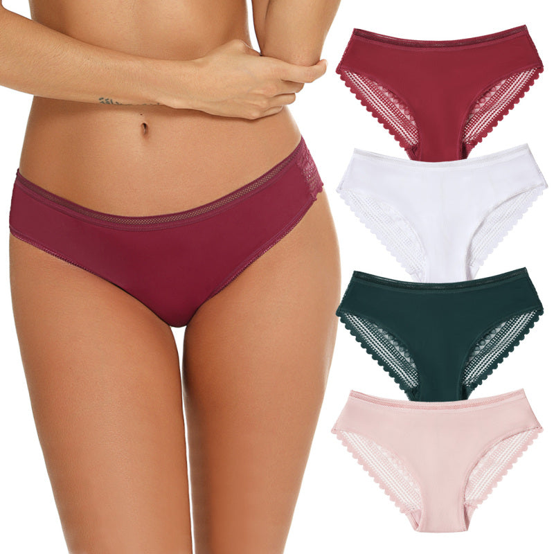 Blue Zone Planet | Lace Panties Hipster Ladies Low Rise Full Briefs Lace Underwear BLUE ZONE PLANET