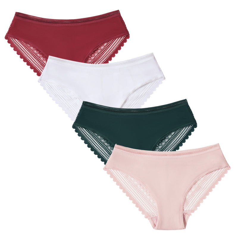 Blue Zone Planet | Lace Panties Hipster Ladies Low Rise Full Briefs Lace Underwear BLUE ZONE PLANET