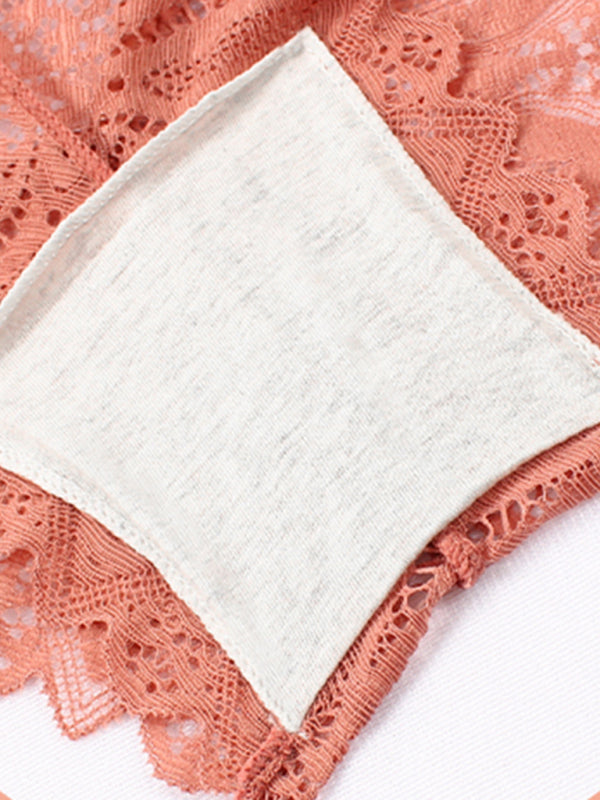 Lace Cross Strap Comfortable Briefs BLUE ZONE PLANET