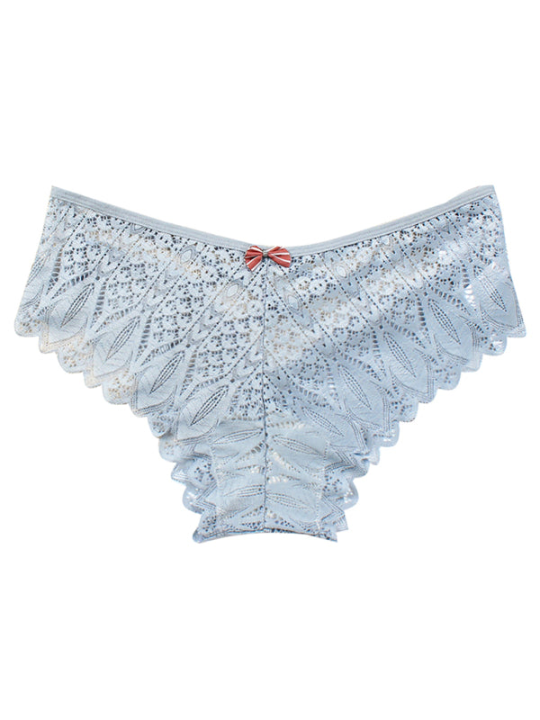 Lace Cross Strap Comfortable Briefs BLUE ZONE PLANET