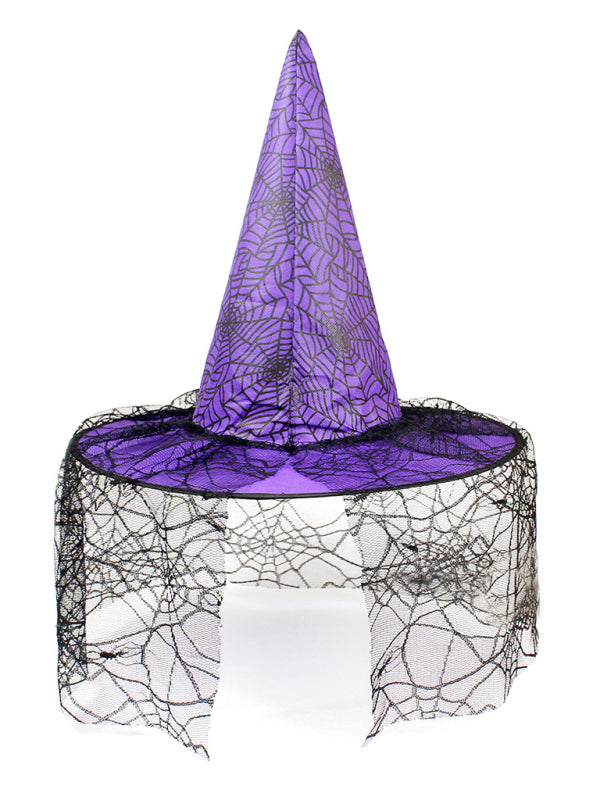 Blue Zone Planet | Halloween Hat Witch Party Black Pointed Hat kakaclo