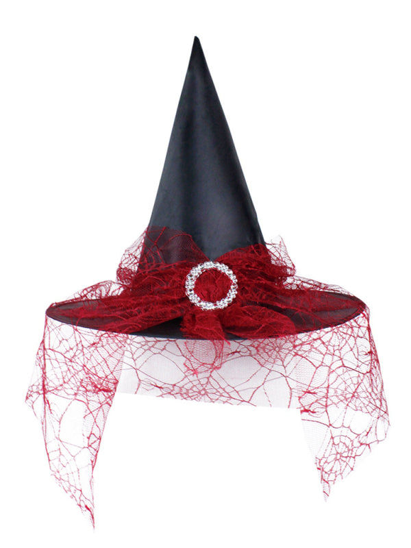 Blue Zone Planet | Halloween Hat Witch Party Black Pointed Hat kakaclo