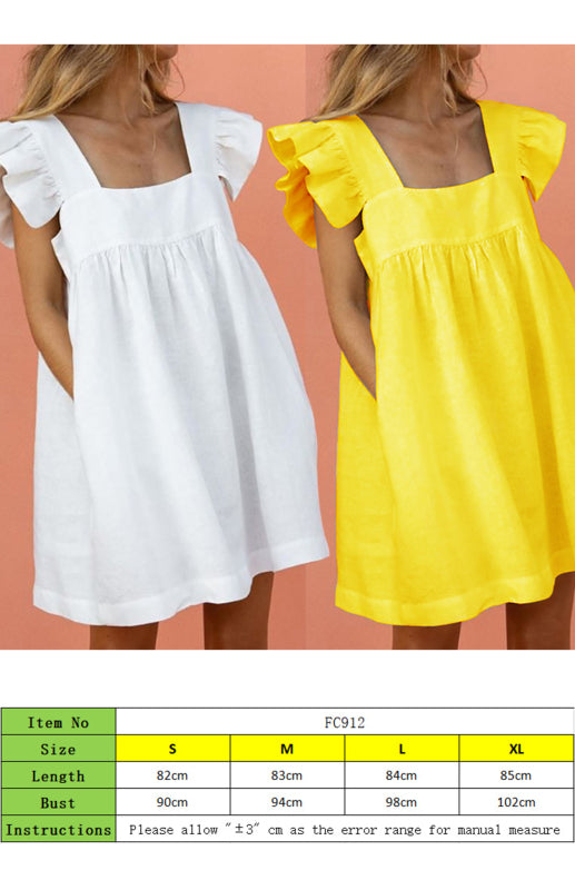 Blue Zone Planet | Loose Solid Color Vest Skirt BLUE ZONE PLANET