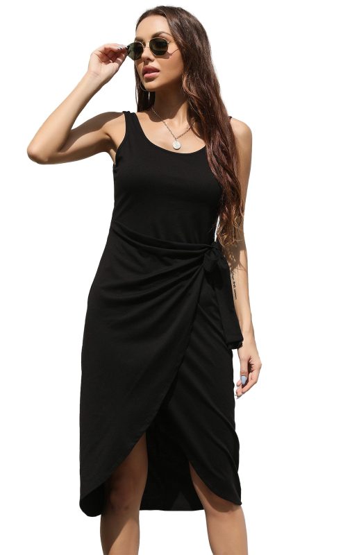 Blue Zone Planet | Women's Fashion Trend Sleeveless Dress kakaclo