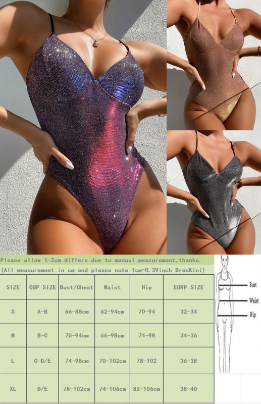 Blue Zone Planet | Flash Bikini Sexy One-Piece Swimsuit kakaclo