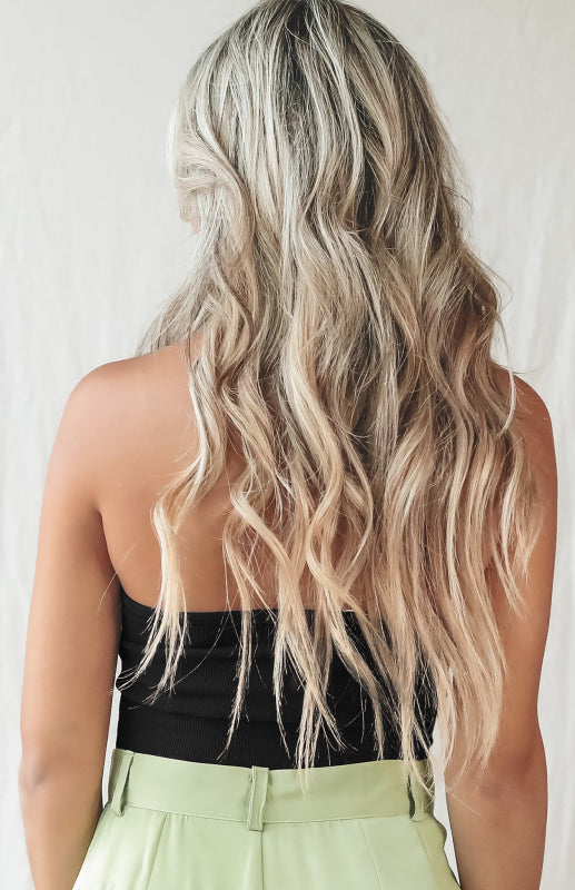 Ava's Solid Color Halter Tank Top BLUE ZONE PLANET