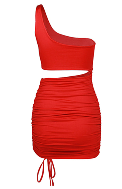 Ladies' Lace-Up Hollow Out Hip Dress BLUE ZONE PLANET