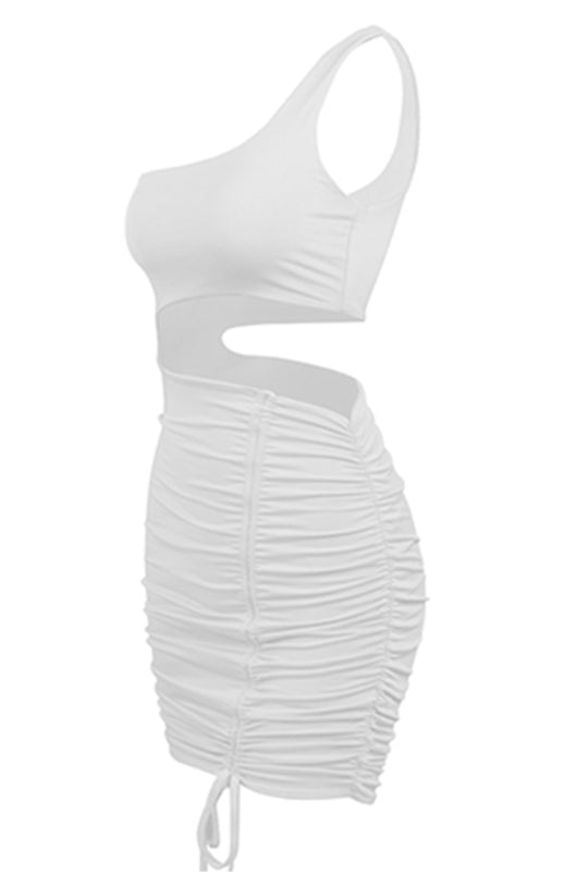 Ladies' Lace-Up Hollow Out Hip Dress BLUE ZONE PLANET
