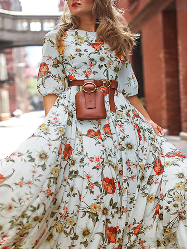 boho winter dress Green Floral Wrap Maxi Dress: Rayon Bohemian With Pockets Size Question Winter Floral Hippie Dress Floral