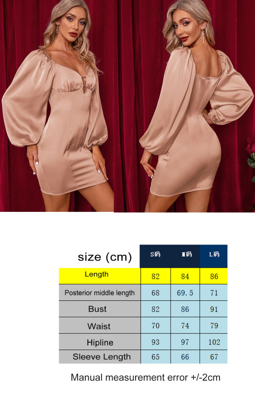 Blue Zone Planet | Ladies Spring/Summer Fashion Deep V Backpack Hip Sexy Dress kakaclo