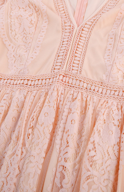 Charlotte's Heartfelt Lace Maxi Dress Blue Zone Planet