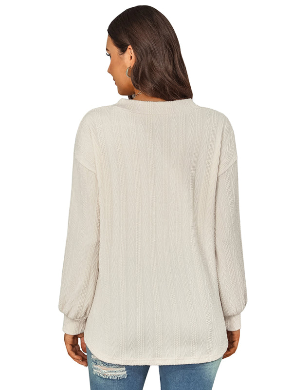 Blue Zone Planet | jacquard sweater top BLUE ZONE PLANET