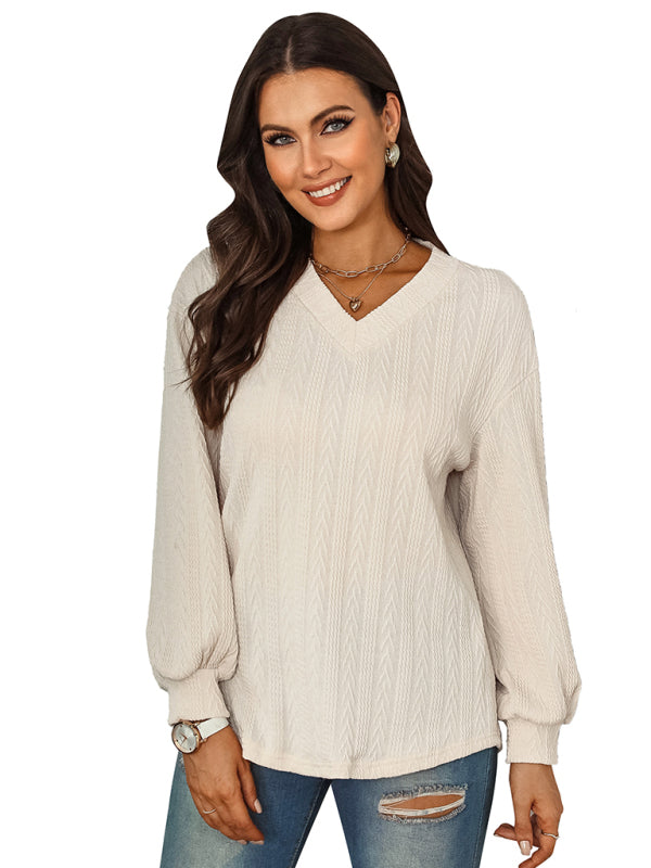 Blue Zone Planet | jacquard sweater top BLUE ZONE PLANET