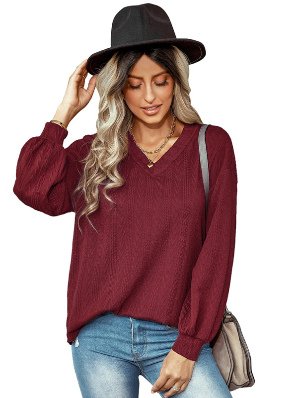 Blue Zone Planet | jacquard sweater top BLUE ZONE PLANET