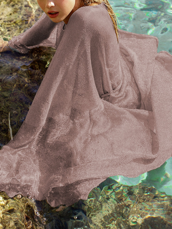 Blue Zone Planet |  scale mesh beach shirt swimsuit with sunscreen cardigan BLUE ZONE PLANET