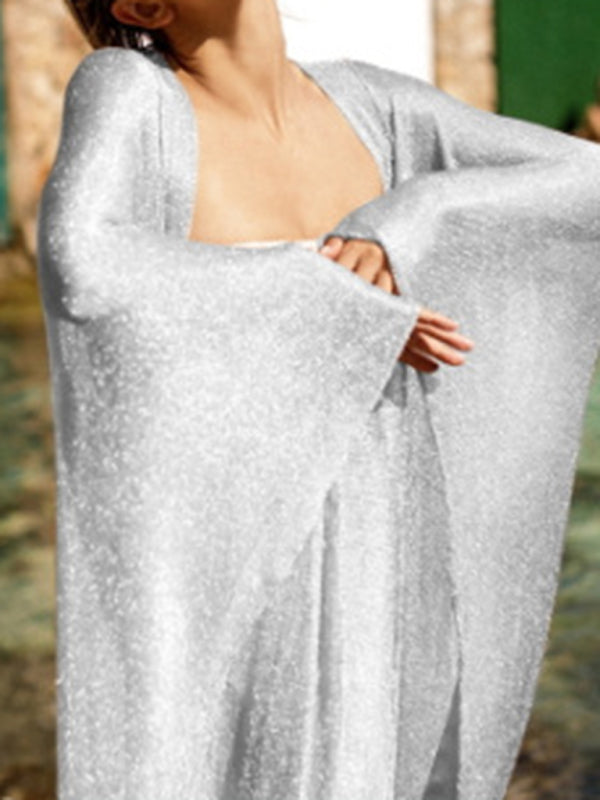 Blue Zone Planet |  scale mesh beach shirt swimsuit with sunscreen cardigan BLUE ZONE PLANET