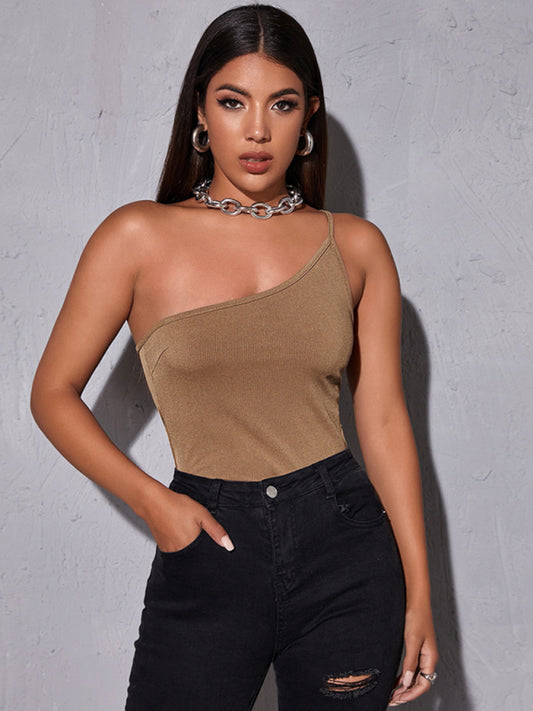 cosmetic strap off -shoulder oblique cross -neck jacket kakaclo