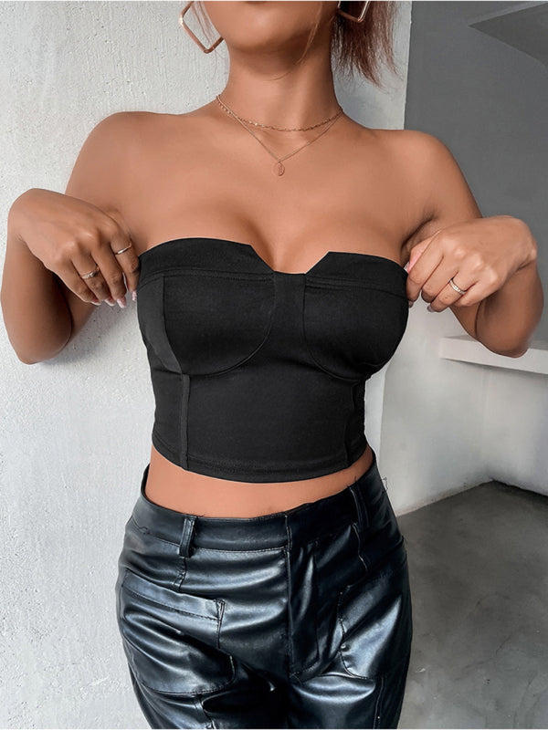 Blue Zone Planet | backless shoulder strap tube top top BLUE ZONE PLANET