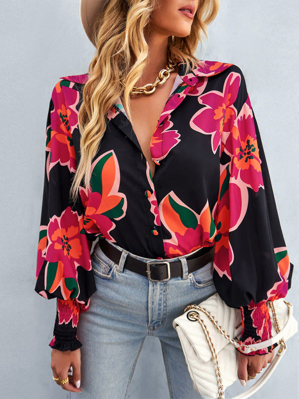 fashion commuter long sleeve versatile Shirt Top BLUE ZONE PLANET