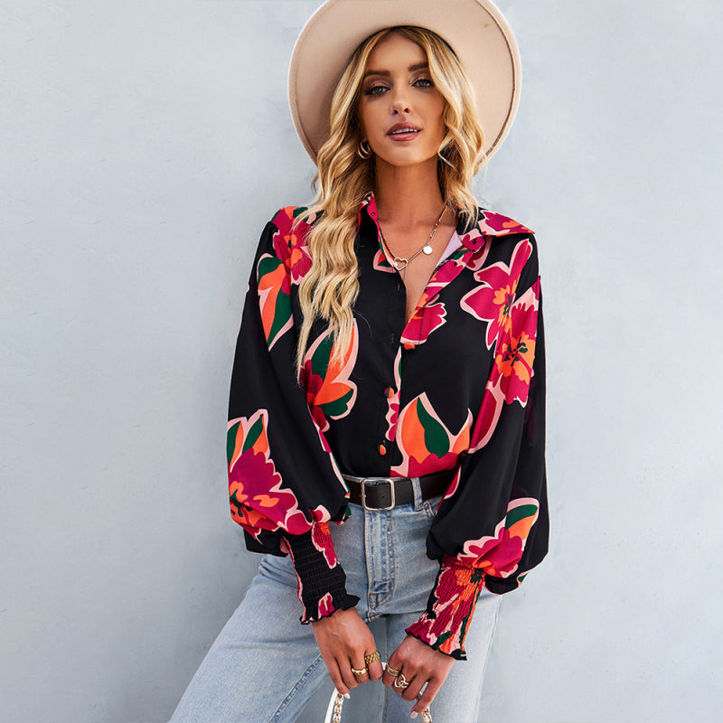 fashion commuter long sleeve versatile Shirt Top BLUE ZONE PLANET