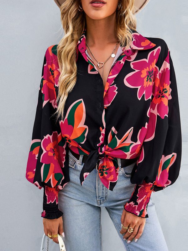 fashion commuter long sleeve versatile Shirt Top BLUE ZONE PLANET
