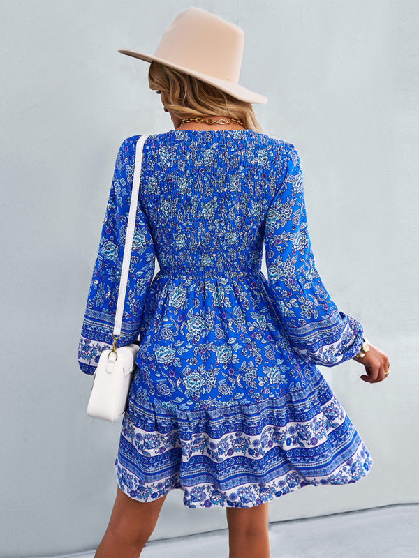 Blue Zone Planet |  Women's Bohemian fashion casual dress kakaclo