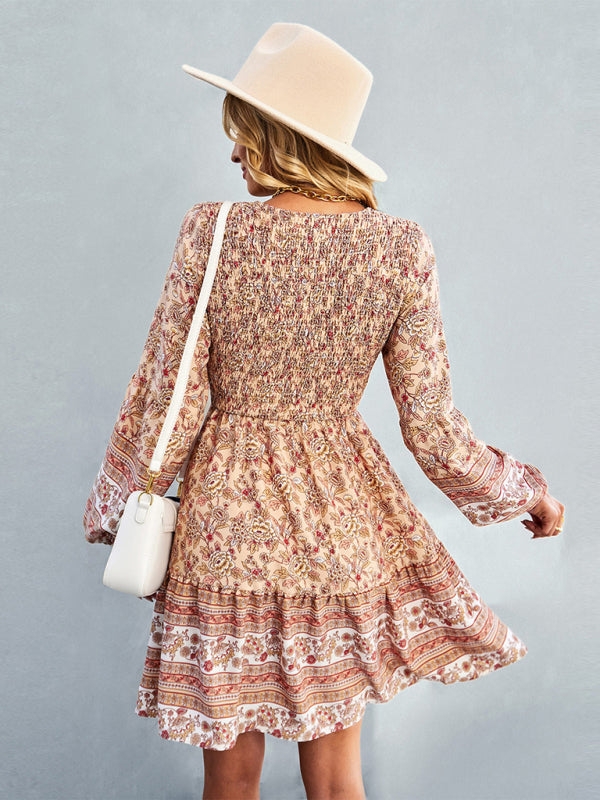 Blue Zone Planet |  Women's Bohemian fashion casual dress kakaclo