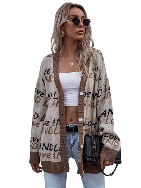 Blue Zone Planet | European and American street long sleeve sweater coat BLUE ZONE PLANET