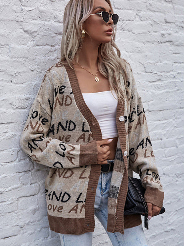 Blue Zone Planet | European and American street long sleeve sweater coat BLUE ZONE PLANET